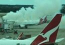 Cháy do chập điện tại phi trường Melbourne, máy bay Qantas bị khói bao quanh