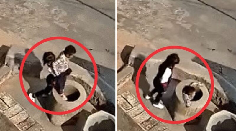 Video: Bé gái 7 tuổi bế bé trai 4 tuổi ném xuống giếng