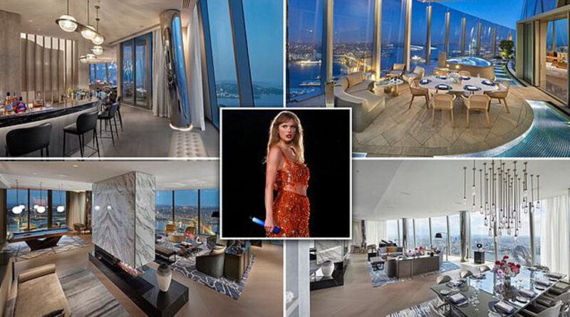 Taylor Swift ở phòng khách sạn giá $25,000 mỗi đêm