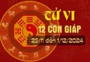 Tử vi tuần mới từ ngày 25/11-1/12/24 của 12 con giáp