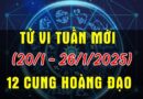 Tử vi tuần mới từ ngày 20-26/1/25 của 12 cung hoàng đạo