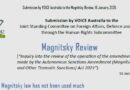 VOICE Australia Đệ Trình Lên Quốc Hội Về Duyệt Xét Magnitsky