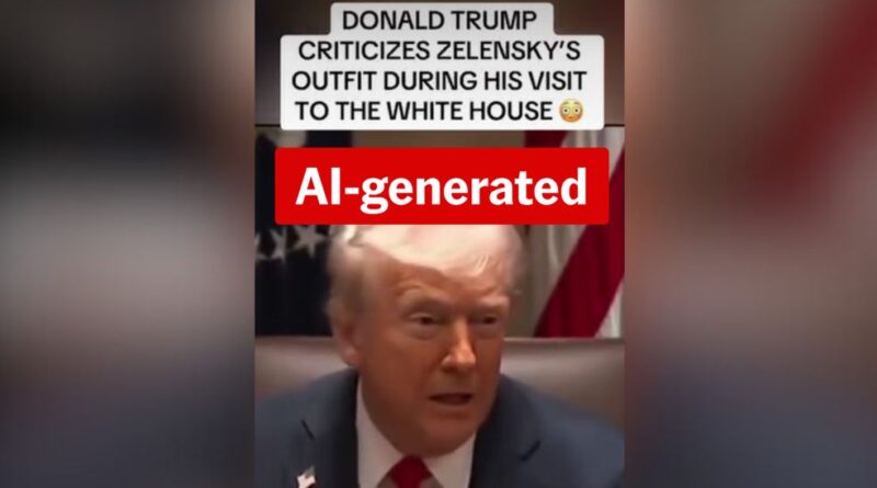 Lời chế giễu ‘Temu Zelenskiy’ của Trump là giả mạo bằng trí tuệ nhân tạo (deepfake AI)