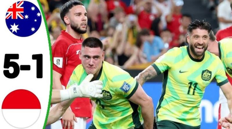 5-1: Dàn sao nhập tịch Indonesia thua ‘tan nát’ Australia