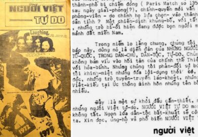 Báo Việt đầu tiên ở Úc: Người Việt Tự Do, 01/11/1975