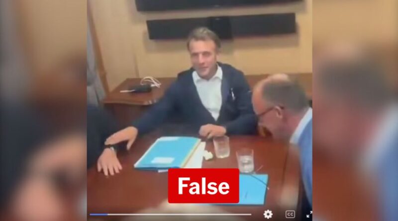Tuyên bố Macron dùng cocaine trên tàu đến Ukraine bị bác bỏ