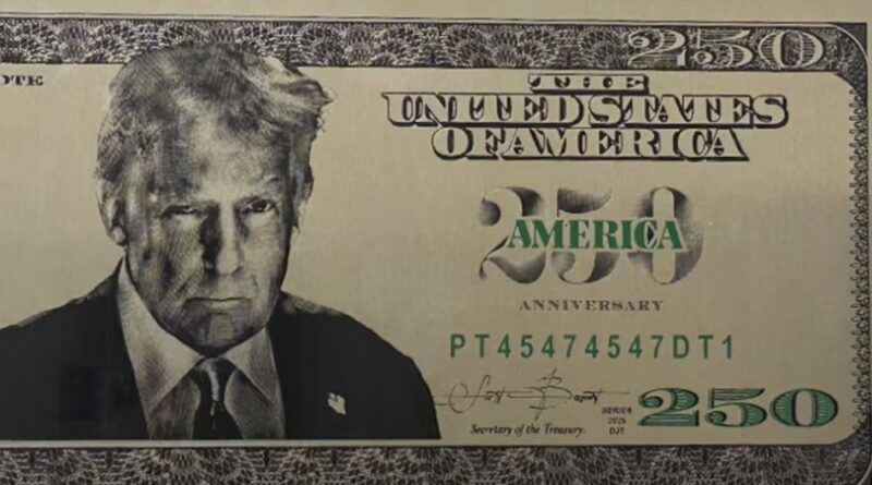 Tờ 250 USD phiên bản Trump đã được thiết kế, chờ Quốc hội phê chuẩn phát hành