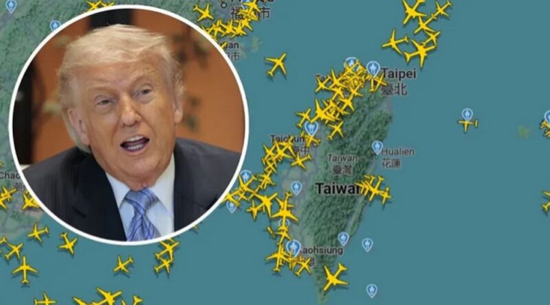 Máy bay chiến đấu TQ ngừng bay lượn gần Đài Loan trong khi Trump ở Bắc Kinh