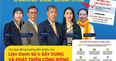 Thư Vận Động Số 6: Cộng Đồng Người Việt Tự Do Đi Về Đâu? Thư Vận Động Số 6: Cộng Đồng Người Việt Tự Do Đi Về Đâu?