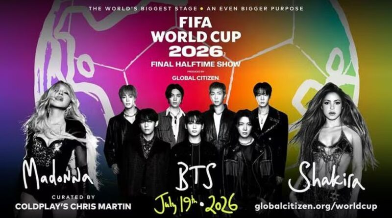 Madonna, Shakira cùng nhóm BTS sẽ biểu diễn tại trận Chung kết World Cup 2026