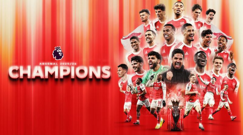 22 năm chờ đợi: Arsenal vô địch Ngoại hạng Anh 2025/26