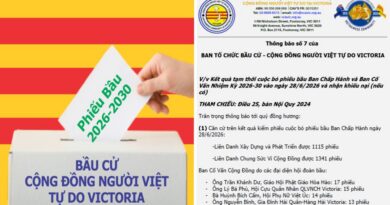 Thông Báo: Về Việc Cáo Buộc Gian Lận Liên Quan Đến Thông Báo Số 7 Của Ban Tổ Chức Bầu Cử