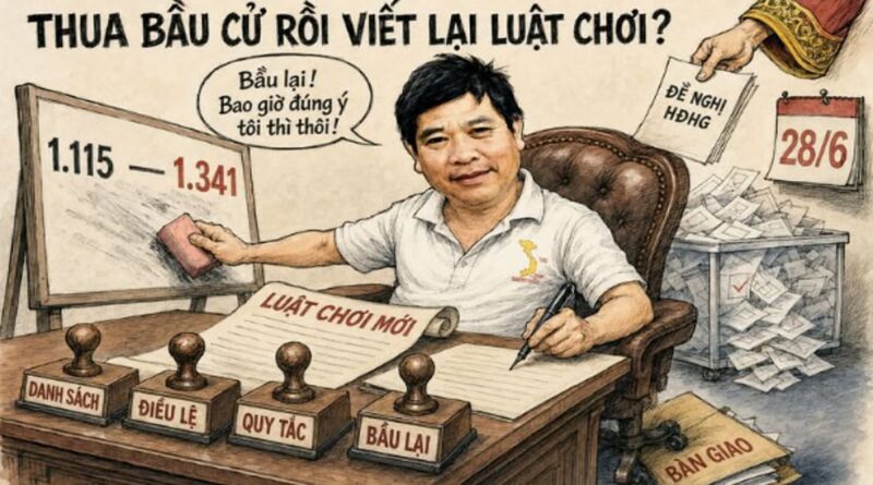 THUA BẦU CỬ RỒI VIẾT LẠI LUẬT CHƠI? THUA BẦU CỬ RỒI VIẾT LẠI LUẬT CHƠI?