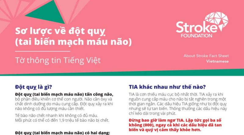 National Stroke Week 3-9 August: Sơ lược về đột quỵ (tai biến mạch máu não) National Stroke Week 3-9 August: Sơ lược về đột quỵ (tai biến mạch máu não)