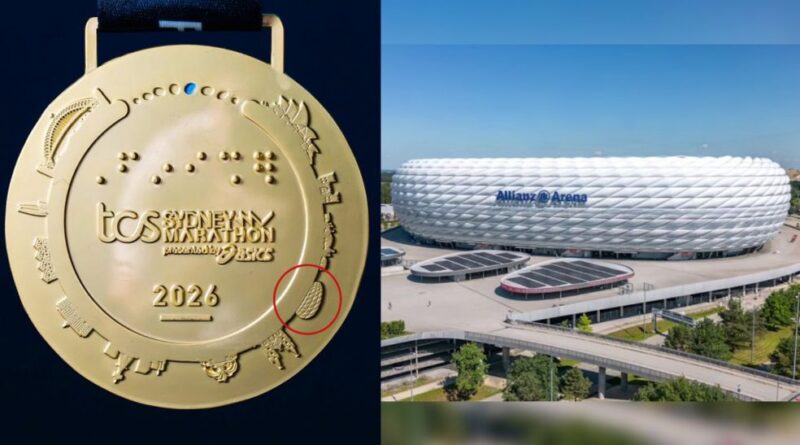Sydney Marathon khắc nhầm SVĐ Munich lên huy chương Sydney Marathon khắc nhầm SVĐ Munich lên huy chương