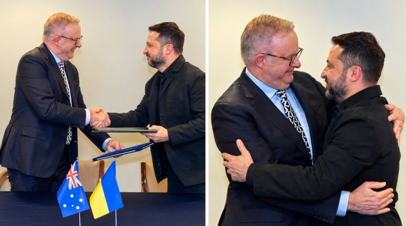 Úc-Ukraine siết chặt tay nhau, Thủ tướng Albanese tuyên bố ‘tự hào đứng về phía Kiev’, công bố lệnh trừng phạt Nga Úc-Ukraine siết chặt tay nhau, Thủ tướng Albanese tuyên bố ‘tự hào đứng về phía Kiev’, công bố lệnh trừng phạt Nga