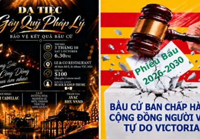 Kính Mời Tham Dự Dạ Tiệc Gây Quỹ Pháp Lý, Thứ Bảy 3/10 Kính Mời Tham Dự Dạ Tiệc Gây Quỹ Pháp Lý, Thứ Bảy 3/10