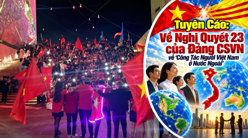 Từ sự kiện du học sinh VN tổ chức ngày 2 tháng 9 tại Melbourne đến việc thực hiện Nghị quyết 23 tại Úc Từ sự kiện du học sinh VN tổ chức ngày 2 tháng 9 tại Melbourne đến việc thực hiện Nghị quyết 23 tại Úc