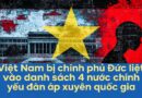 Việt Nam bị Chính phủ Đức liệt vào danh sách 4 quốc gia chủ yếu thực hiện các hoạt động đàn áp xuyên quốc gia trên lãnh thổ Đức Việt Nam bị Chính phủ Đức liệt vào danh sách 4 quốc gia chủ yếu thực hiện các hoạt động đàn áp xuyên quốc gia trên lãnh thổ Đức